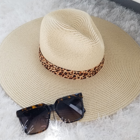 WOMEN'S SUMMER LEOPARD STRAP HAT - Picture 4 of 7
